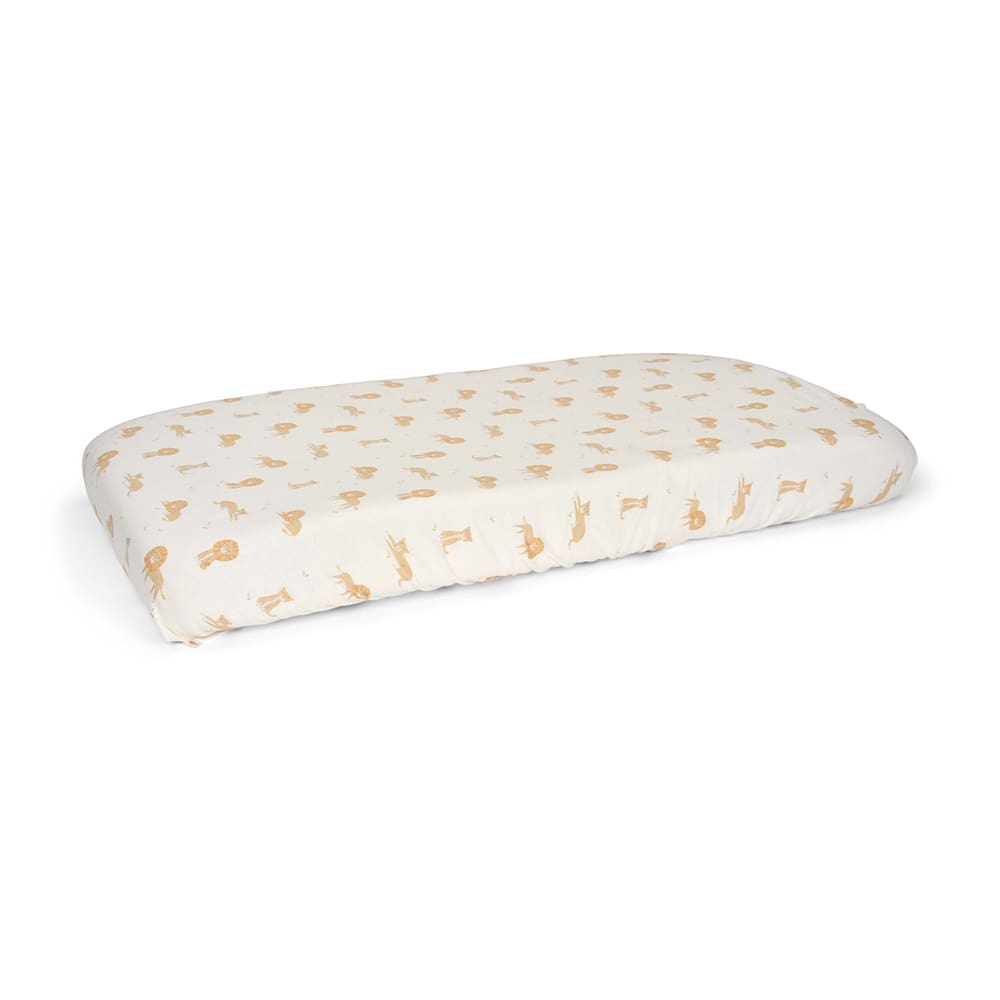 Little Dutch - Jersey Cradle Fitted Sheet - Safari Leo - 40 x 80 cm