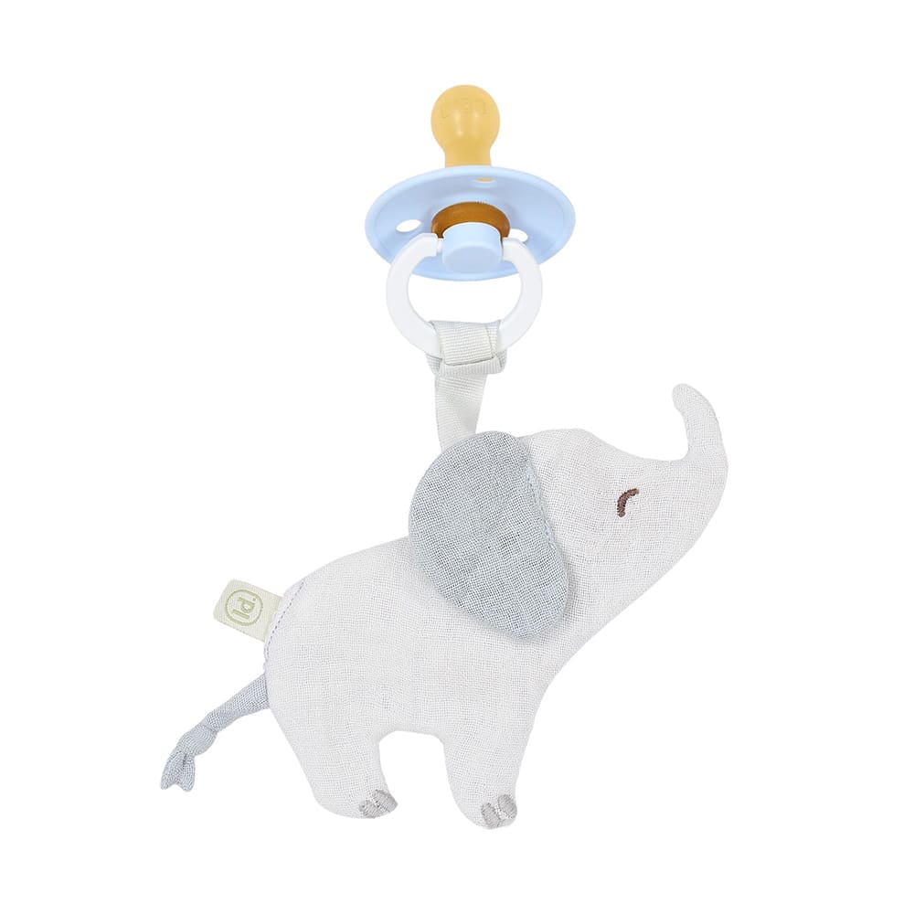 Little Dutch - Pacifier Cloth - Elephant - Grey