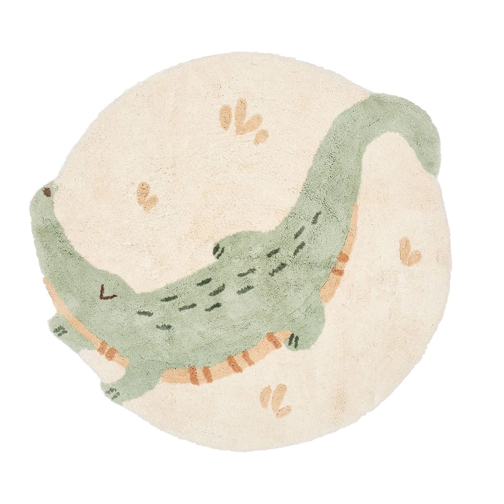 Little Dutch - Rug - Crocodile - Green - 120 x 117 cm