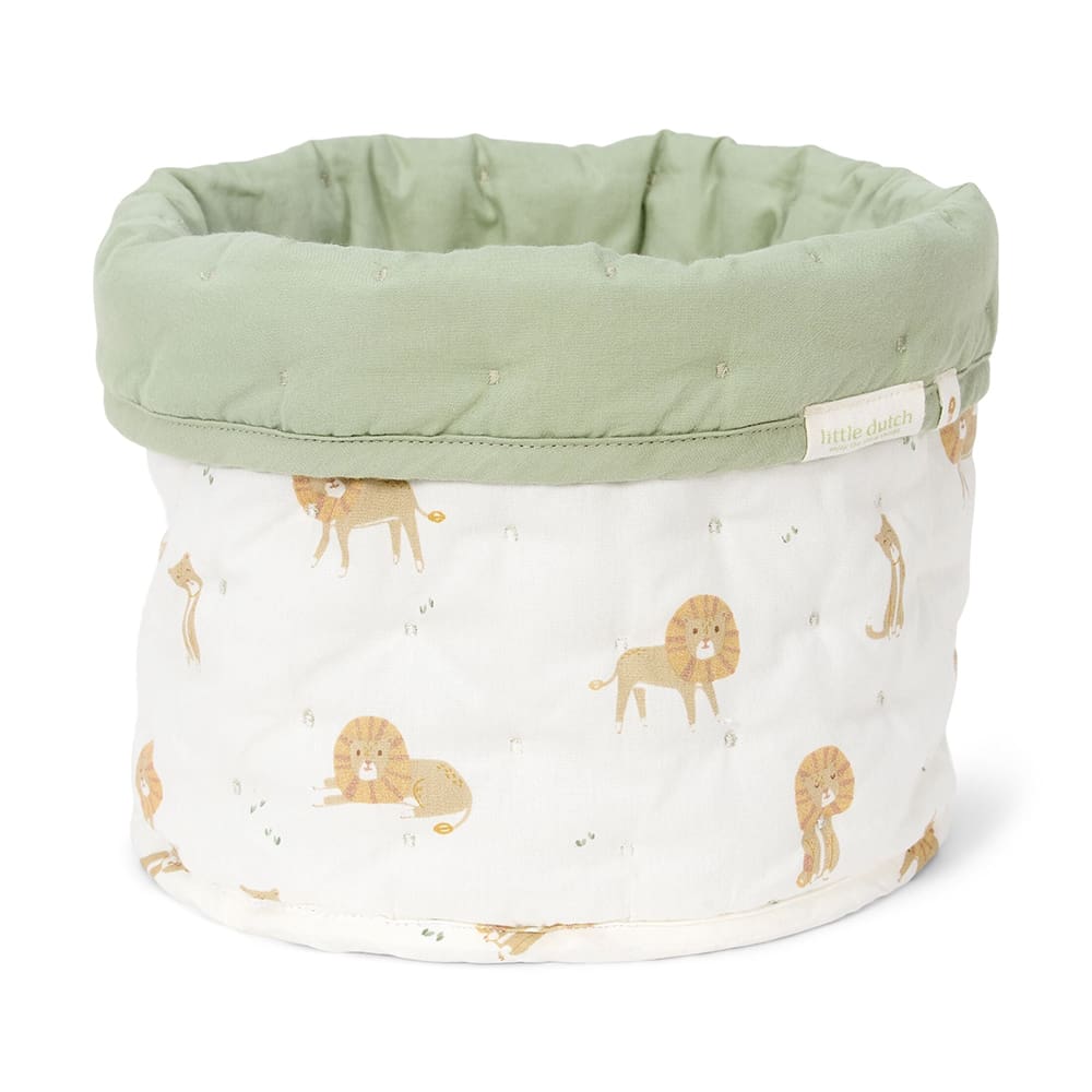 Little Dutch - Medium Storage Basket - Safari Leo Green