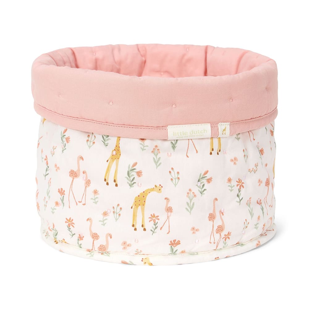 Little Dutch - Kleine Opbergmand - Roze Blooming Safari