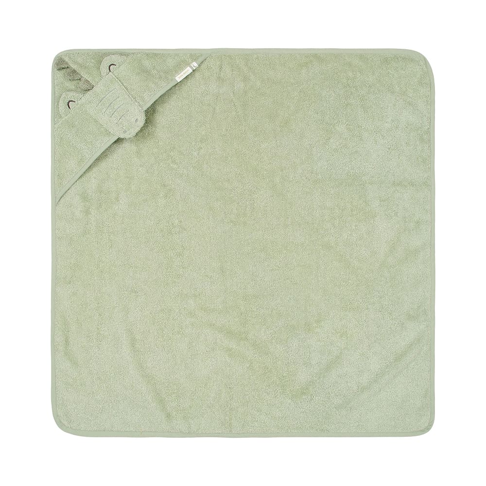 Little Dutch - Hooded Towel - Crocodile - Green