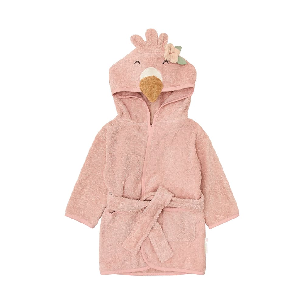 Little Dutch - Bathrobe - Flamingo - Pink - 98/104