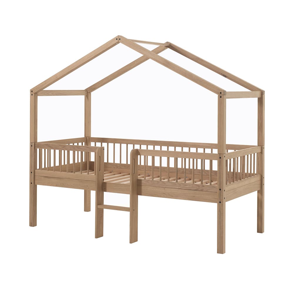 Vipack - Forrest - House Bed With Ladder - Oak - 90 x 200 cm