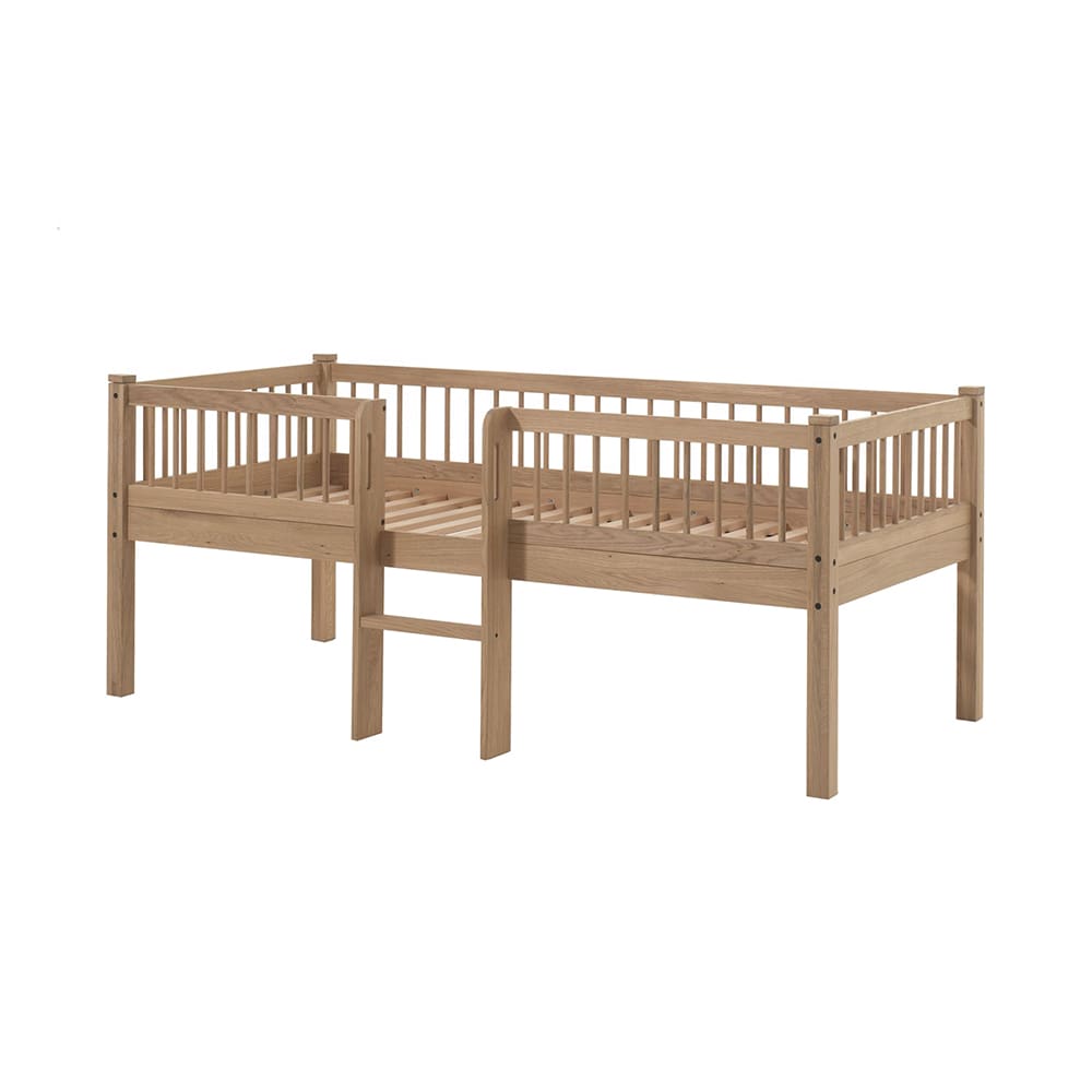 Vipack - Forrest - Low Mid Sleeper With Ladder - Oak - 90 x 200 cm