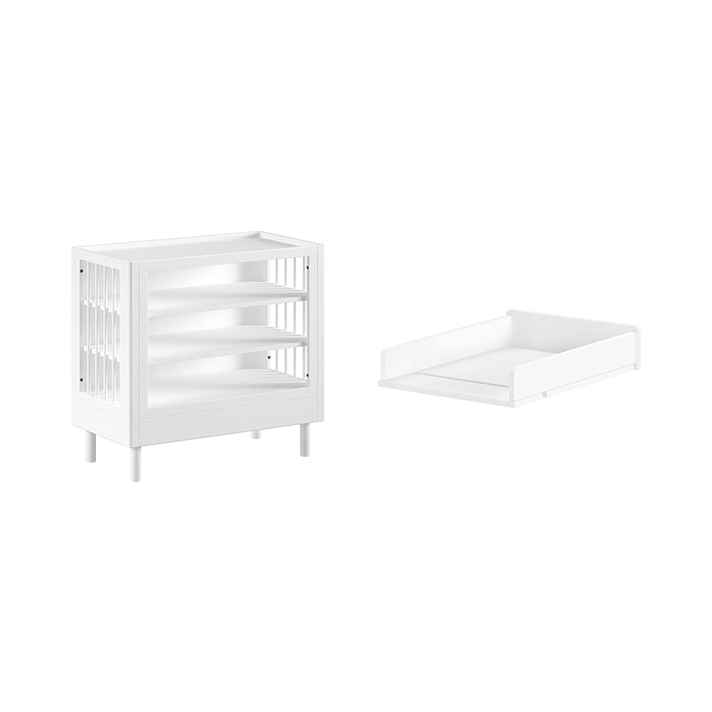 Jaxx - Forrest - 2-Piece Changing Set - Changing Table - White Beech