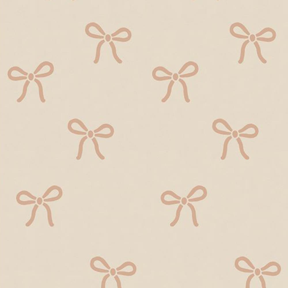 Studio Ditte - Bows - Wallpaper - Nude on Cream