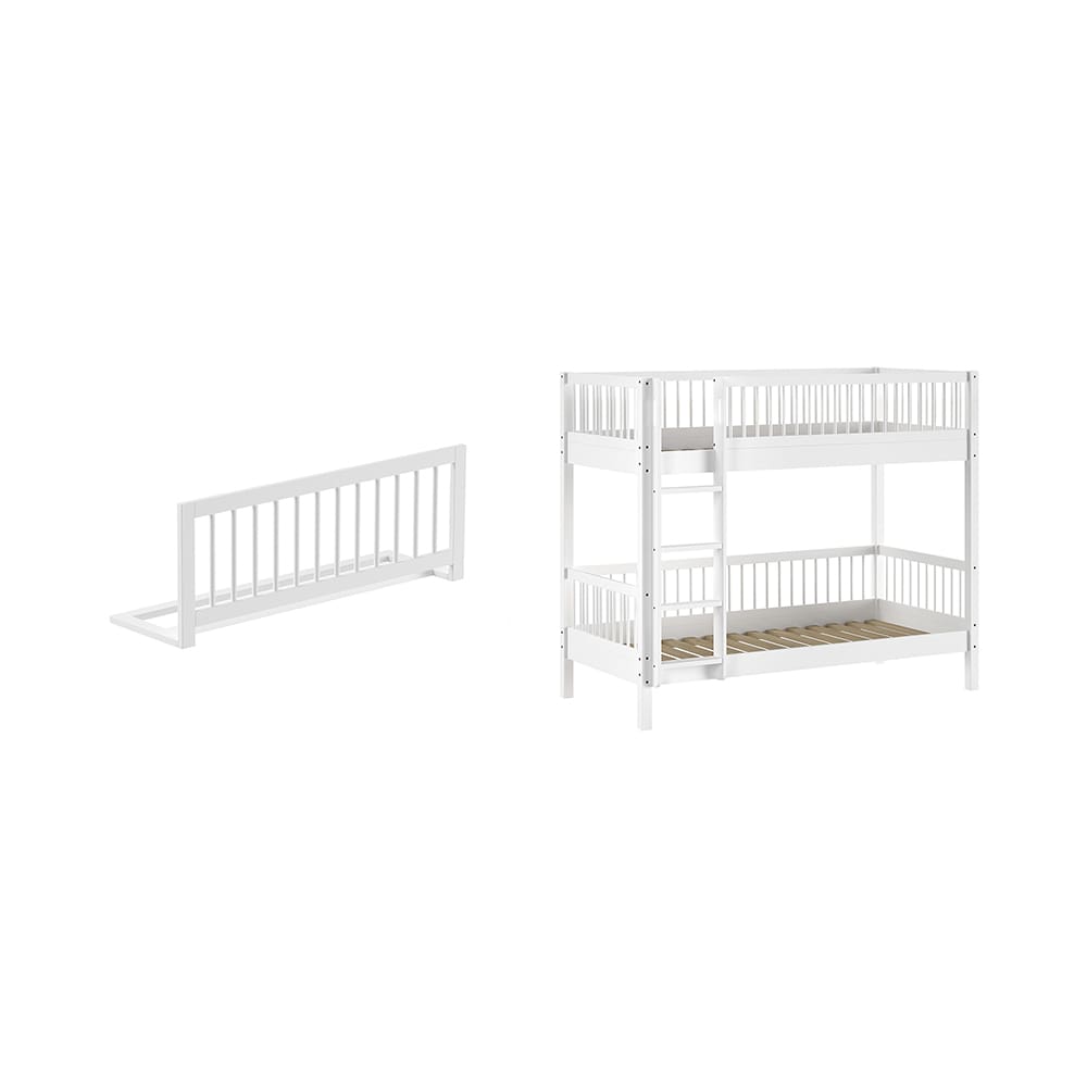 Vipack - Forrest - 2-Piece Bed Set - Bunk Bed + Bed Guard - White Beech - 90 x 200 cm