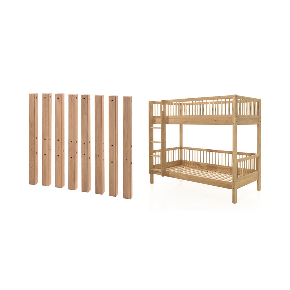 Vipack - Forrest - 2-Piece Bed Set - Bunk Bed + Leg Kit - Oak - 90 x 200 cm