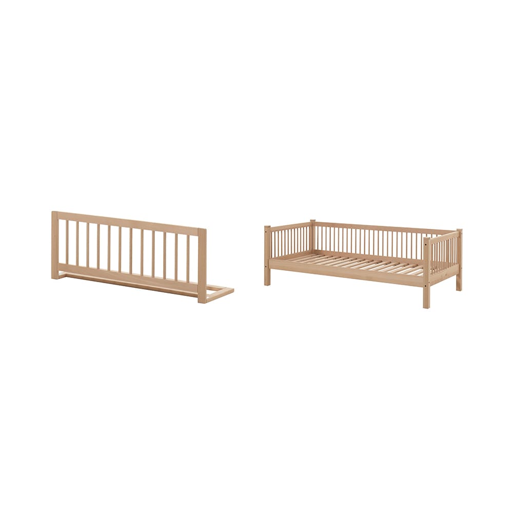 Vipack - Forrest - 2-Teiliges Bett-Set - Kojenbett + Absturzsicherung - Naturbuche - 90 x 200 cm