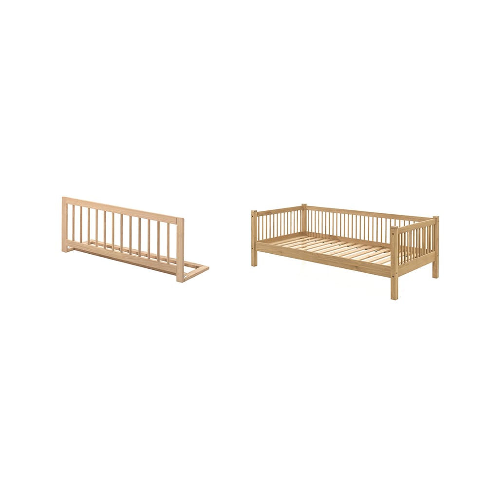 Vipack - Forrest - 2-Piece Bed Set - Cabin Bed + Bed Guard - Oak - 90 x 200 cm