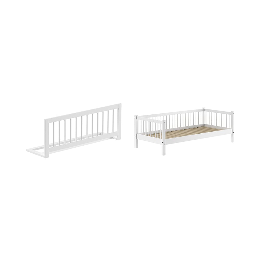 Vipack - Forrest - 2-Piece Bed Set - Cabin Bed + Bed Guard - White Beech - 90 x 200 cm