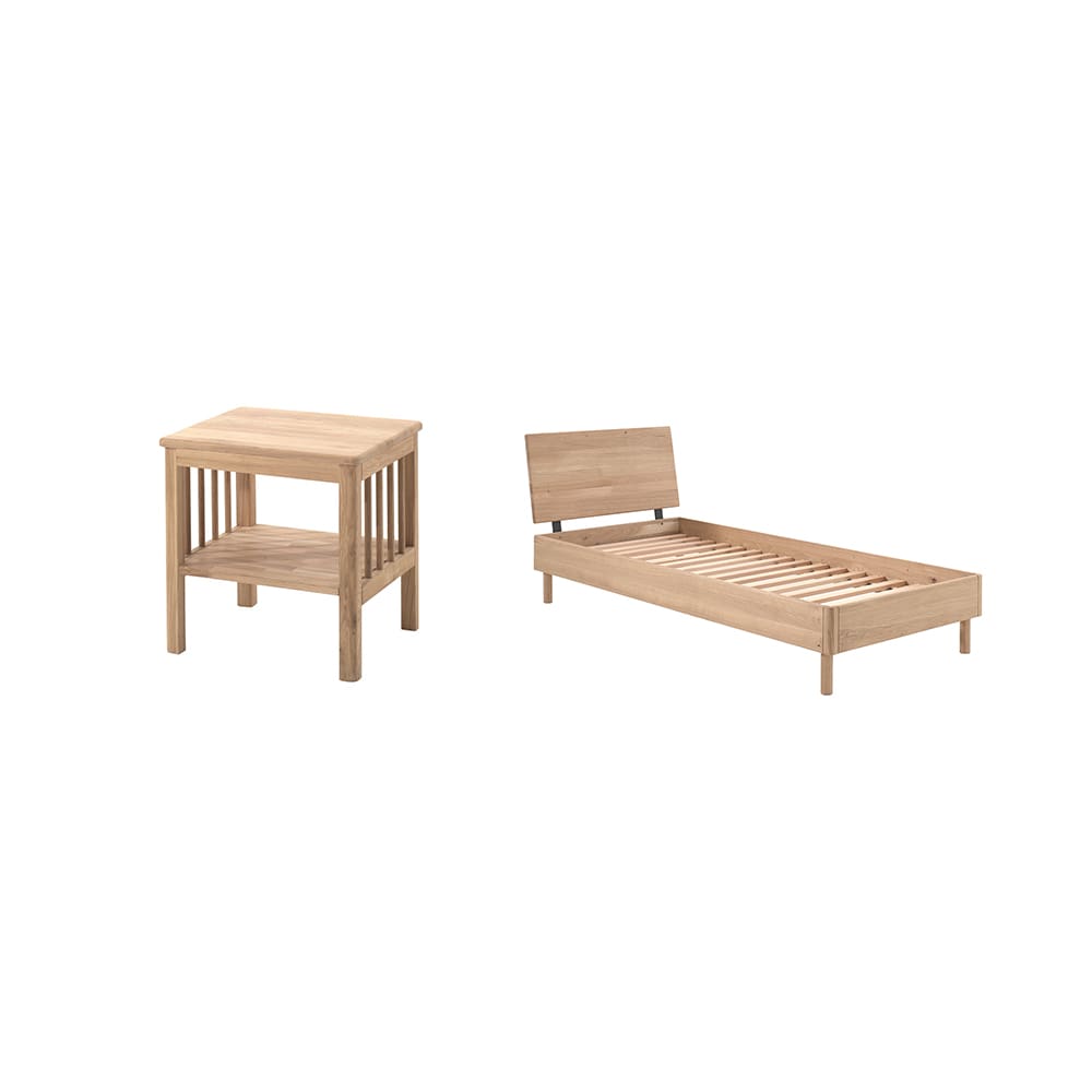 Vipack - Forrest - 2-Piece Bedroom Set - Oak - 90 x 200 cm
