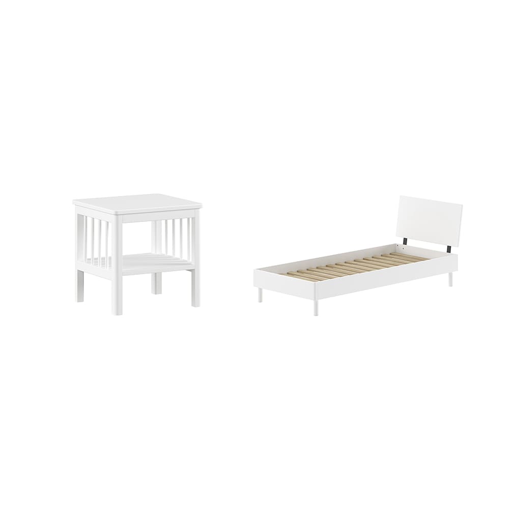 Vipack - Forrest - 2-Piece Bedroom Set - White Beech - 90 x 200 cm