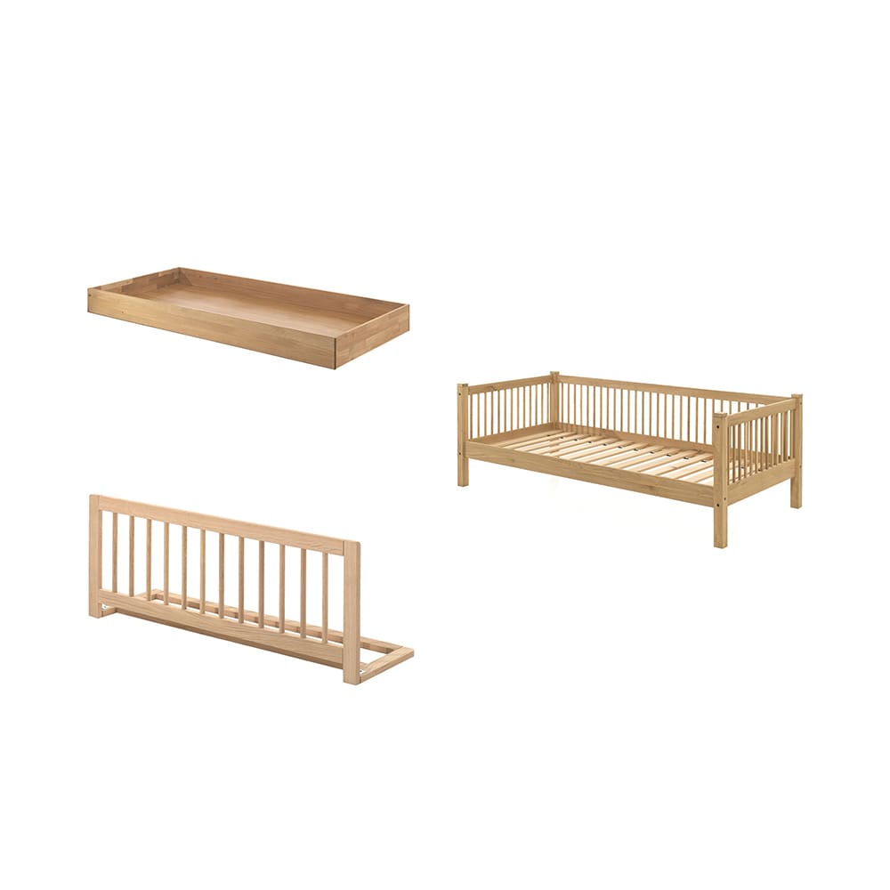 Vipack - Forrest - 3-Piece Bed Set - Cabin Bed - Oak - 90 x 200 cm