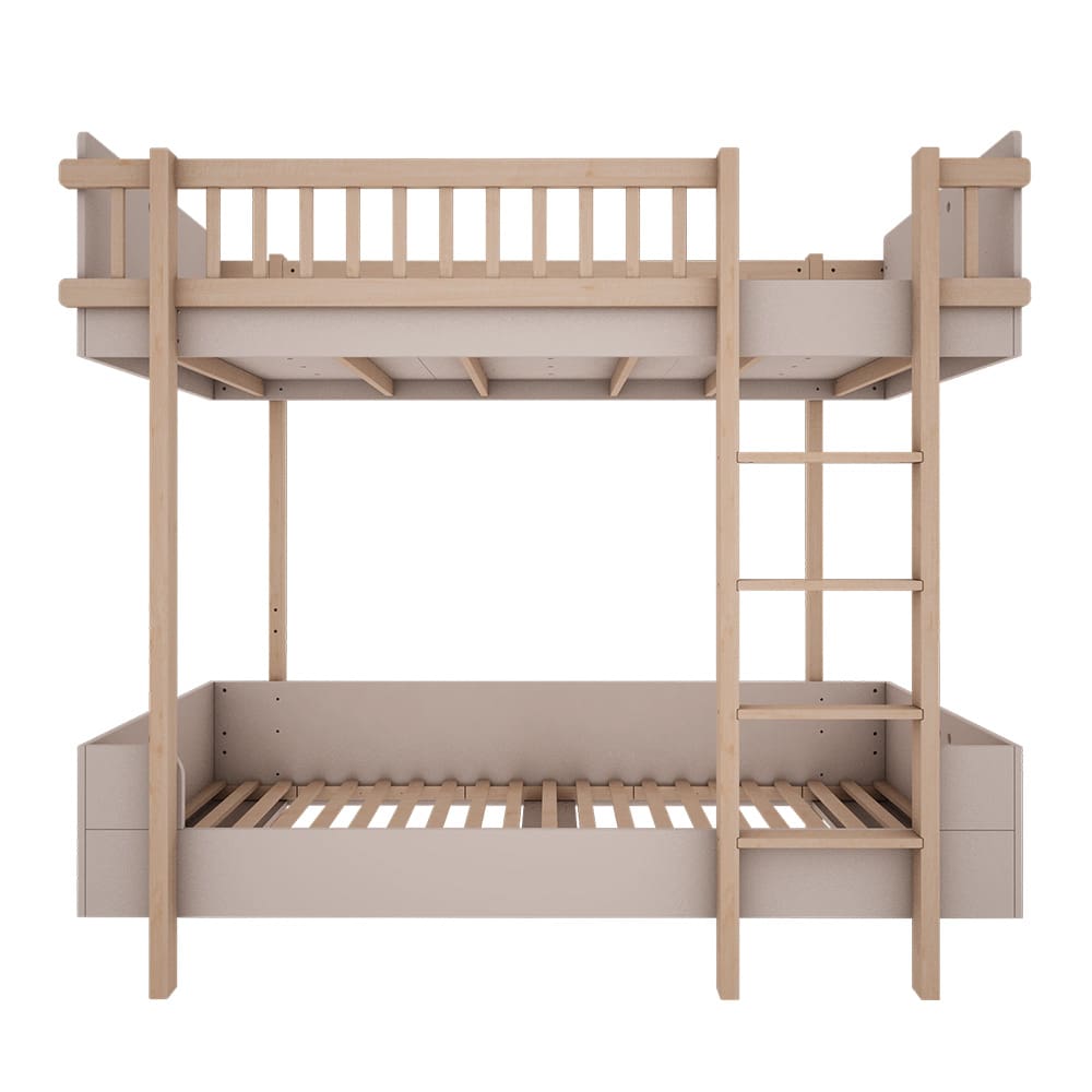 Wood Luck Design - Bunk Bed - Basic - Cashmere - 90 × 200 cm