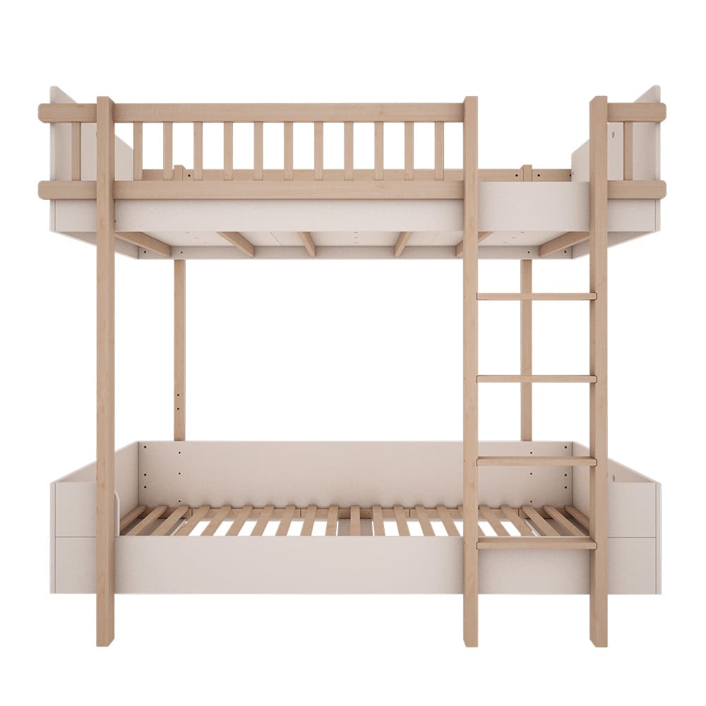 Wood Luck Design - Bunk Bed - Basic - White - 90 × 200 cm
