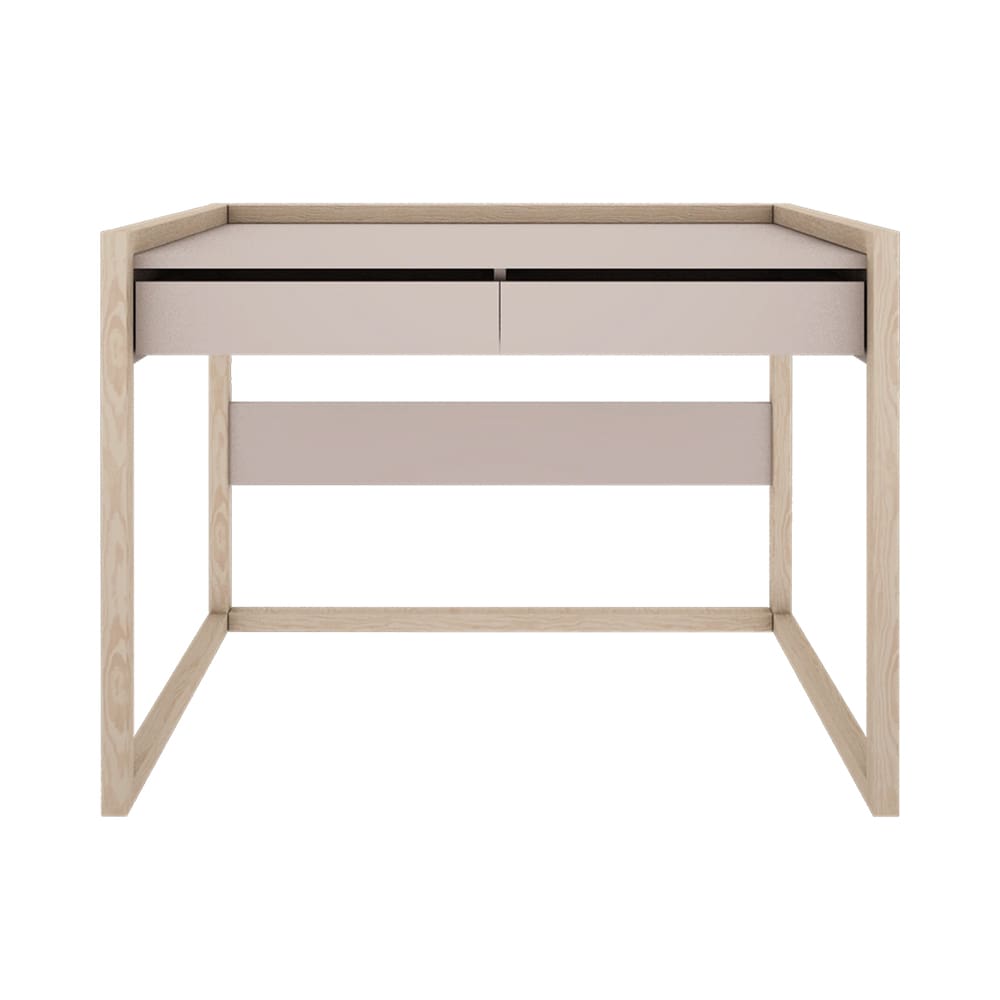 Wood Luck Design - Desk with Drawers - Basic - Cashmere