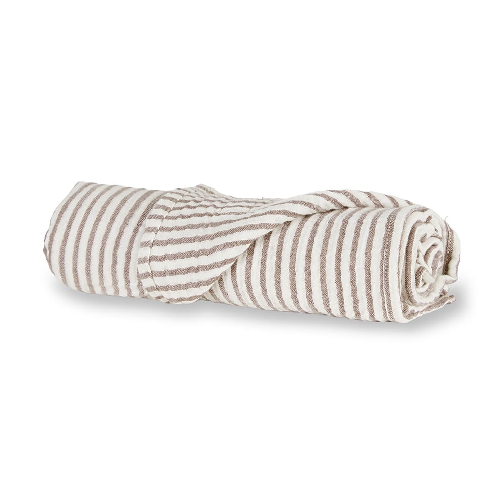 Quax - XL Deken En Handdoek - Stripes Mocha
