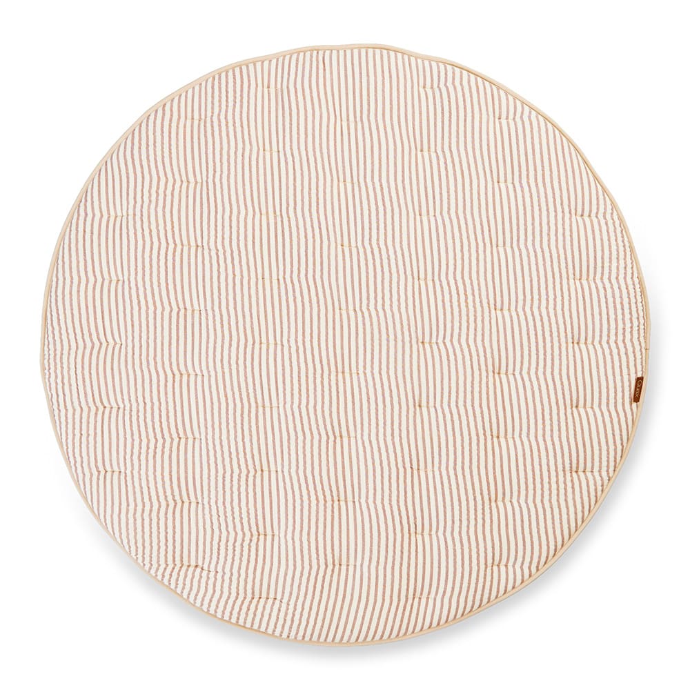 Quax - Como Playpen Mat - Stripes Mocha
