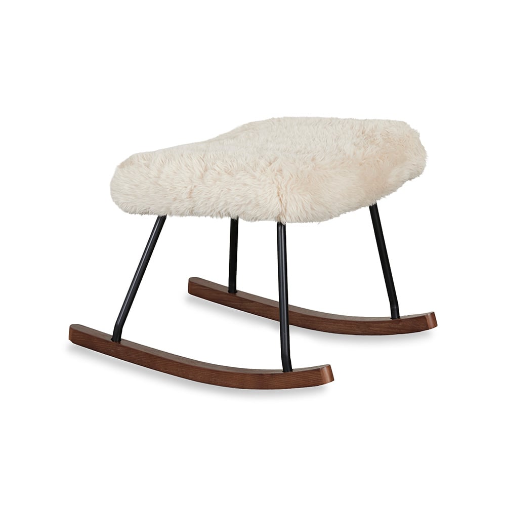 Quax - Rocker De Luxe Hocker - Pluche Chalk