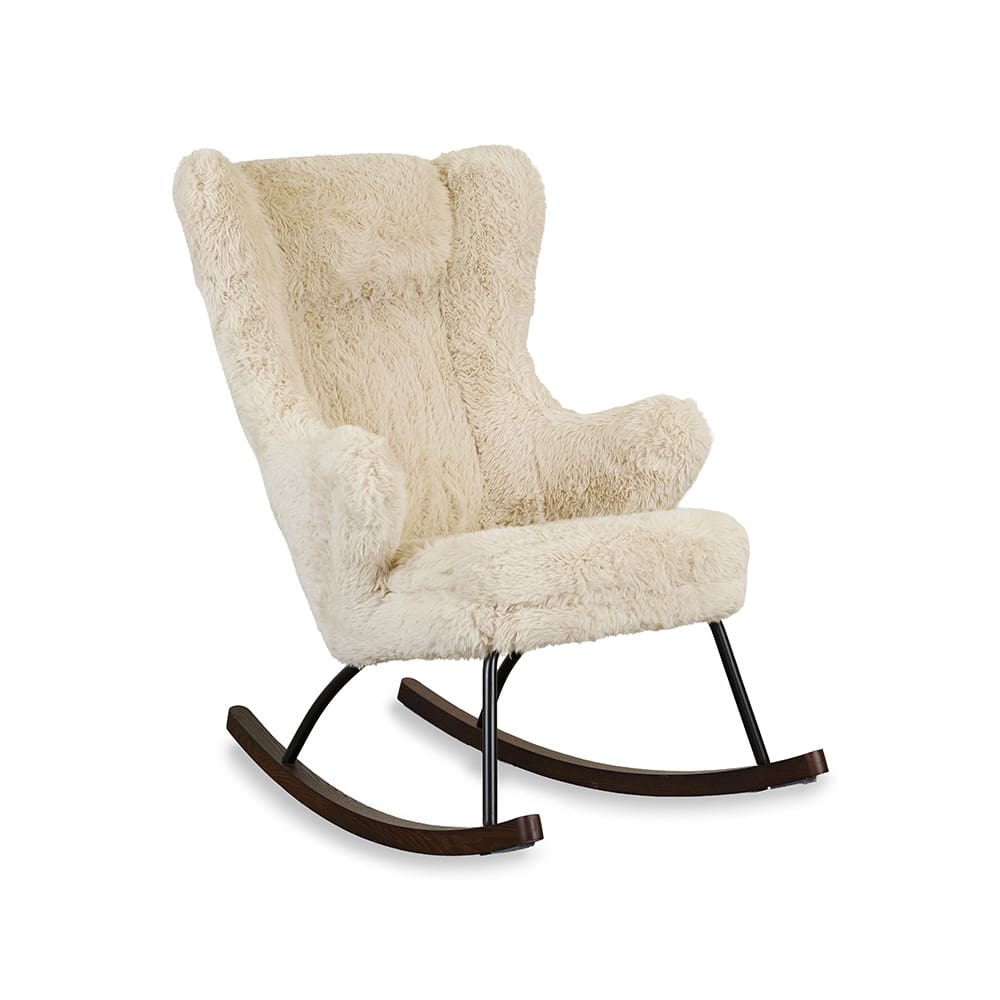 Quax - Rocking Chair De Luxe - Pluche Chalk
