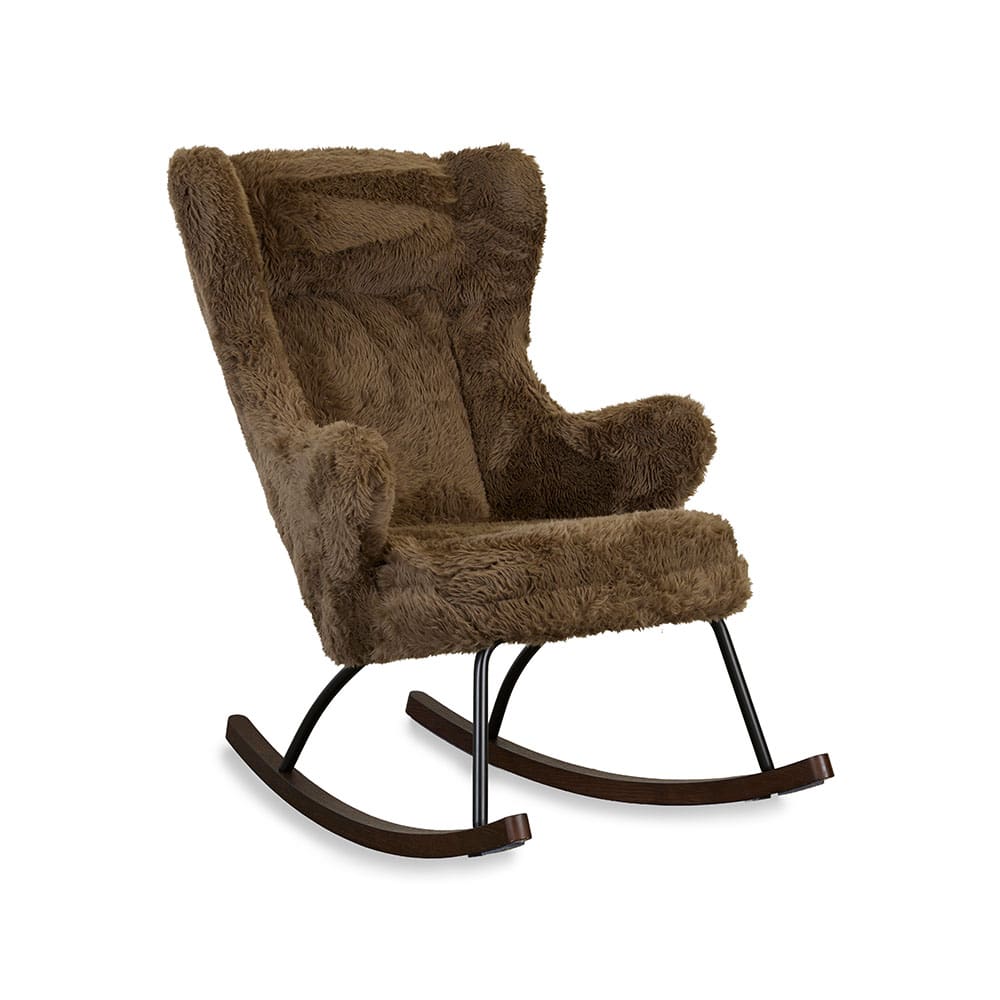 Quax - Rocking Chair De Luxe - Pluche Espresso
