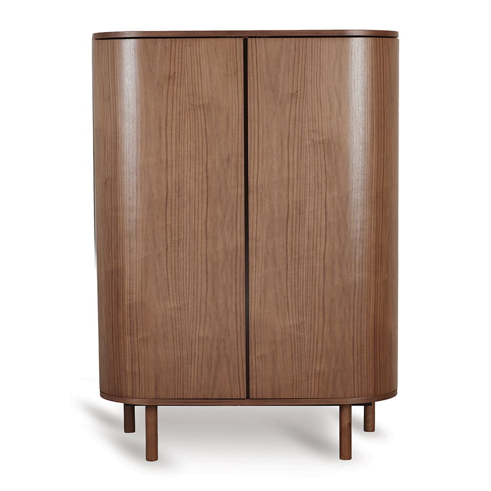 Quax - Yume Wardrobe With Round Doors - Walnut